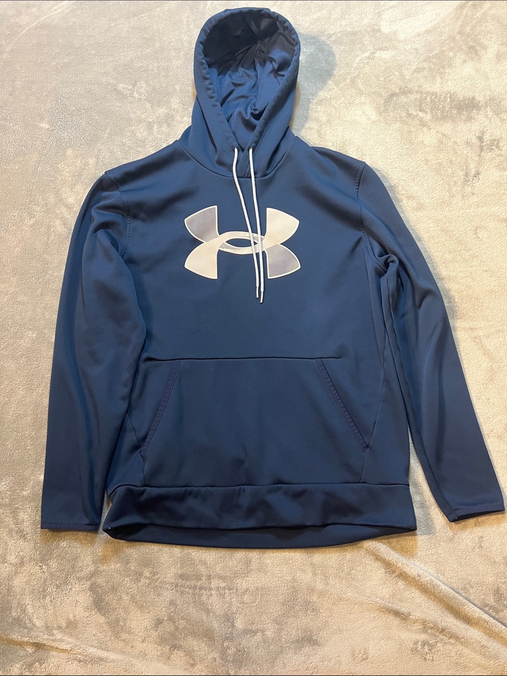 Under Armour Navy Hoodie with White Logo